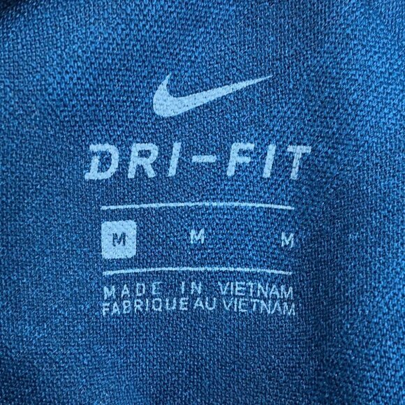 Nike Air blue midlayer DriFit crew long sleeve running  top size M - Picture 6 of 16